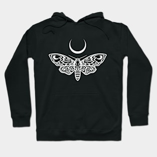 Death's Head Hawkmoth With Moon Hoodie